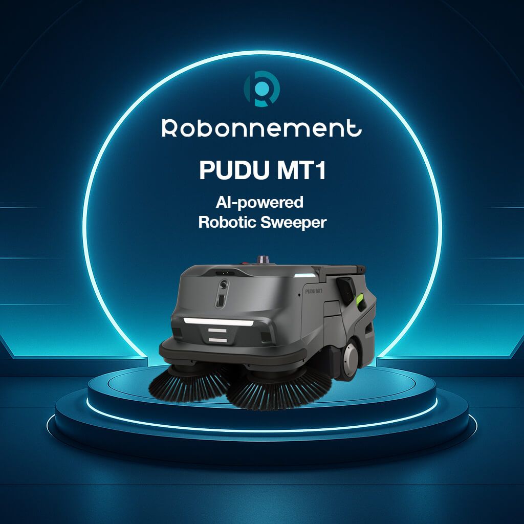 PUDU MT1 robot di pulizia industriale